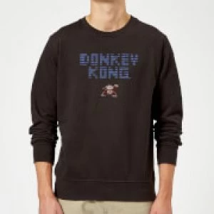 image of Nintendo Donkey Kong Retro Logo Sweatshirt - Black