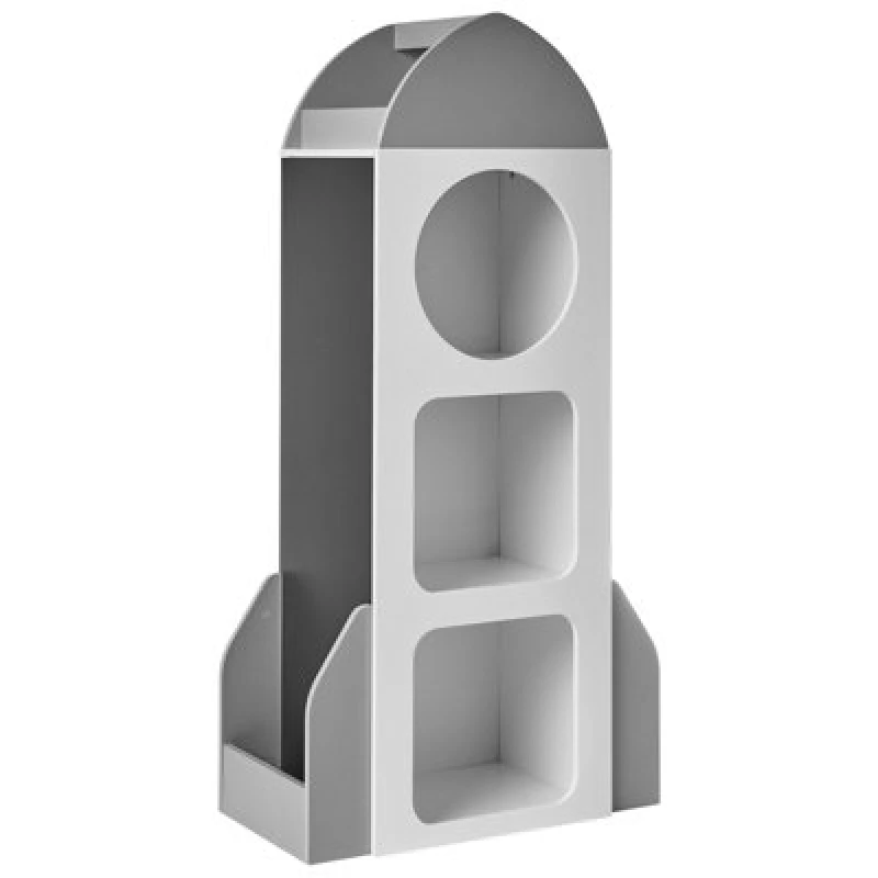 Image of Beliani 3 Tier Bookcase Cosmos 120 Cm White
