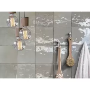 Image of Grey Shaded Effect Wall Tile 13.2 x 13.2cm - Sombra