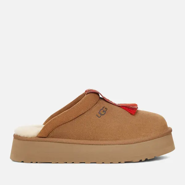 Image of UGG Womens Tazzle Suede Slippers - UK 7 Tan Slippers female 1152677-CHE 7