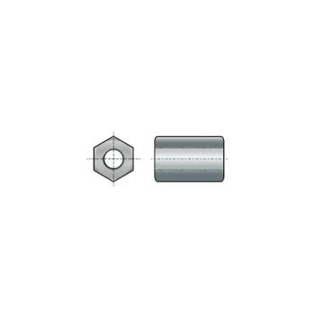 Image of Qualfast - M16X48MM Studding Connector BZP