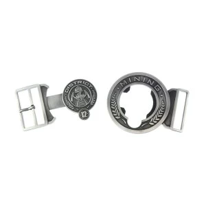 Image of Hunger Games - Antique Silver District 12 Belt Buckle