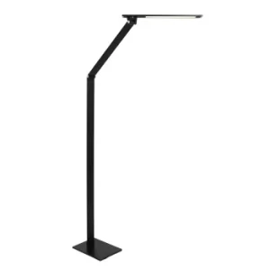 Image of Serenade Task Floor Lamp Black Matt Brushed, Plastic Matt