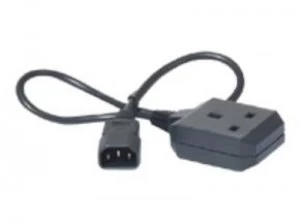 Image of APC Power cable IEC 320 EN 60320 C14 (M) BS 1363 (F) 61cm black