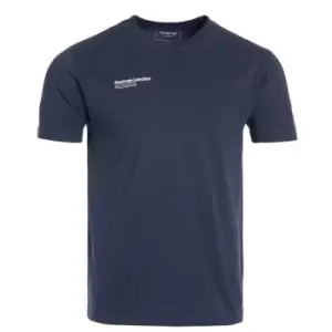 Image of Firetrap Back Print T Shirt Mens - Blue
