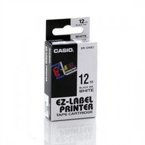 Image of Casio XR-12WE Black on White