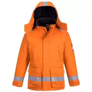 Image of Portwest FR59ORRXL - sz XL FR Anti-Static Winter Jacket - Orange - Orange