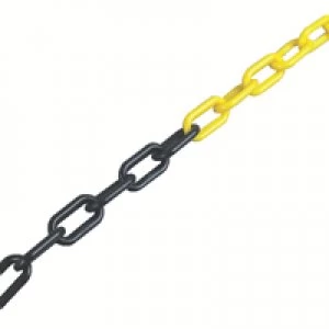 image of Slingsby Plastic Chain 8mm Black Yellow 371450