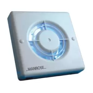 image of Manrose 100mm (4) 12V Automatic Low Voltage Extractor Fan w/ Humidity Control & Pullcord - XF100HPLV