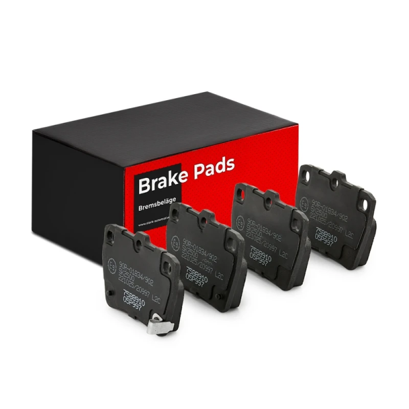 Image of STARK SKBP-0010223 Brake pad set Rear Axle, with acoustic wear warning Brake Pad Set,disc brake (402)