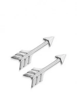 image of Chlobo Chlobo Sterling Silver Arrow Cuff Earrings