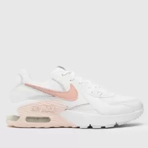 Image of Nike White & Pink Air Max Excee Trainers