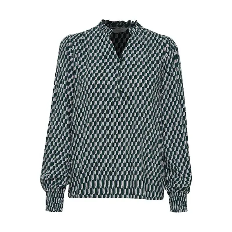 Image of b.Young Womens v-neck blouse b.young Byjosa Bleu Female 34