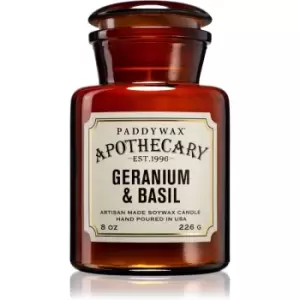 Image of Paddywax Apothecary Geranium Basil Scented Candle 226g