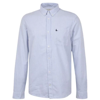 Jack Wills Wadsworth Classic Oxford Stripe Shirt - Sky Blue