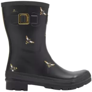 Image of Joules Womens Molly Mid Height Printed Wellington Boots UK Size 4 (EU 37, US 6)