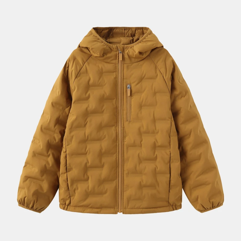 Image of Karrimor Kids Heat-Sealed Waterproof Wind-Resistant Long Sleeve Insulated Puffer Jacket Brown male 7-8 (S)