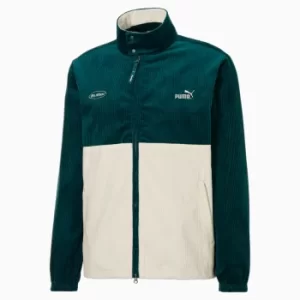 Image of Womens PUMA x Butter Goods Track Top Shirt, Deep Teal, size Small, Clothing