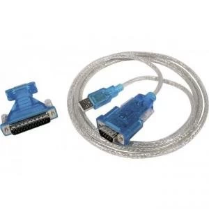 image of EXC USB 2.0 to Serial DB9 DB25 Adapter 8EXC151307HY