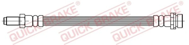 Image of QUICK BRAKE Brake hose QUICK BRAKE 37.054