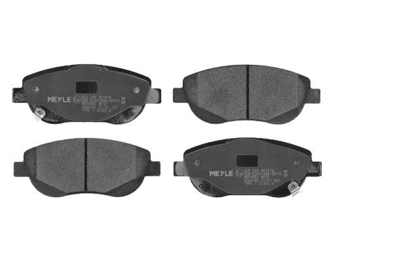 Image of MEYLE 025 249 4619/W Brake pad set Front Axle, with acoustic wear warning, Original Quality, with anti-squeak plate Brake Pad Set,disc brake (402)