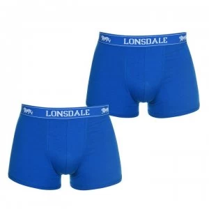 image of Lonsdale 2 Pack Trunks Mens - Blue