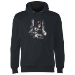 Image of Star Wars Boba Fett Distressed Hoodie - Black