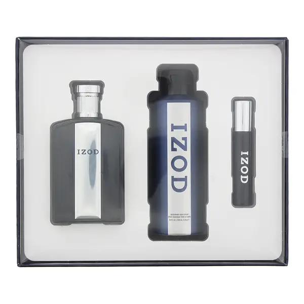 image of Izod 3 Piece Gift Set: Eau de Toilette 125ml - Eau de Toilette 15ml - Body Spray 200ml