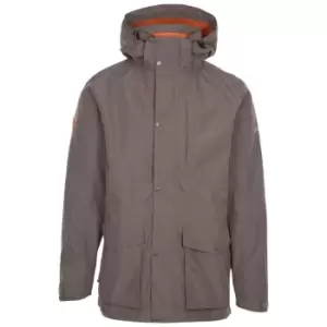 image of Trespass Mens Sandy Waterproof Jacket (L) (Khaki Marl)