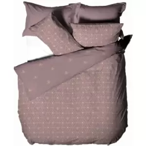 Image of Furn Bee Deco Duvet Cover Set (Double) (Blush Red) - Blush Red