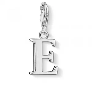 image of THOMAS SABO Silver Letter E Charm 0179-001-12