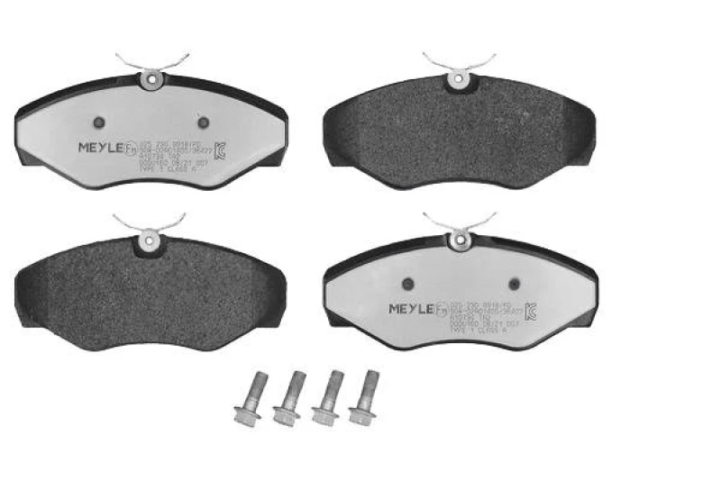 Image of MEYLE 025 230 9918/PD Brake pad set Front Axle, not prepared for wear warning indicator, MEYLE-PD Quality, with anti-squeak plate Brake Pad Set,disc