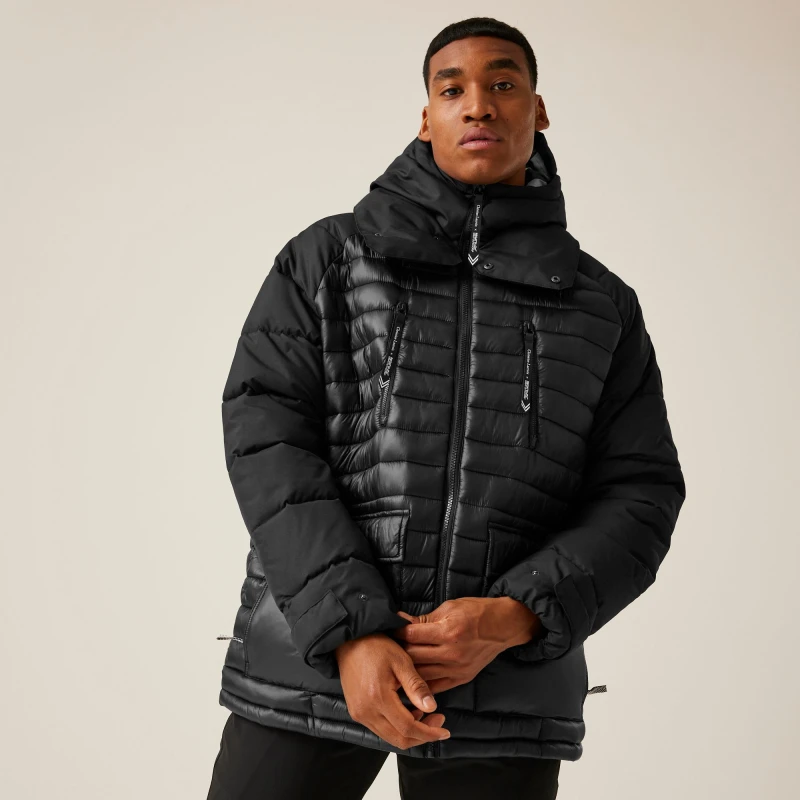 Image of Regatta Regatta Men 'Christian Lacroix Congenies' Short Padded Jacket in Black Size: Small Black S Male 5063019803791