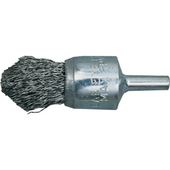 image of 17MM Crimped Wire, Pointed End De-carbonising Brush - 30SWG