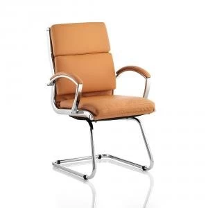 image of Adroit Classic Cantilever Chair With Arms Tan Ref BR000031