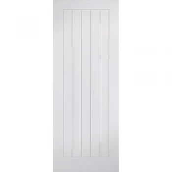 Image of LPD Mexicano Panel White Primed Internal Flush Door - 1981mm x 762mm (78 inch x 30 inch)