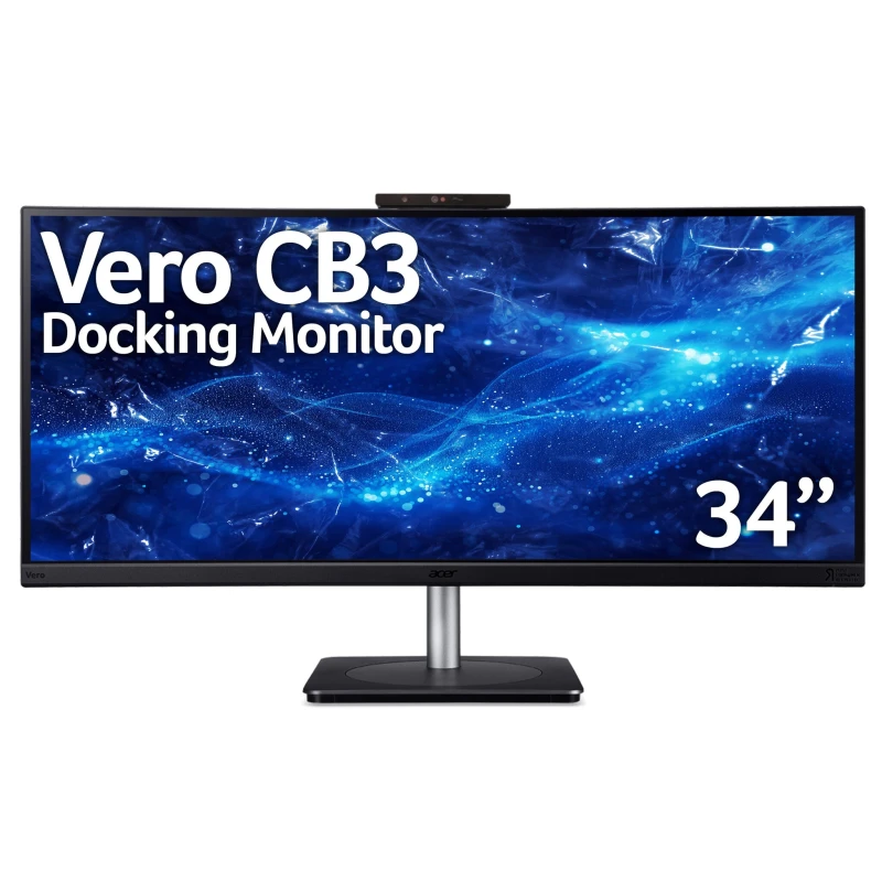 Image of Acer Acer CB3 Vero CB343CURDbemiiphcuzx Monitor computer monitor 86.4cm (34") 3440 x 1440 pixels UltraWide Quad HD LED Black UM.CB3EE.D09