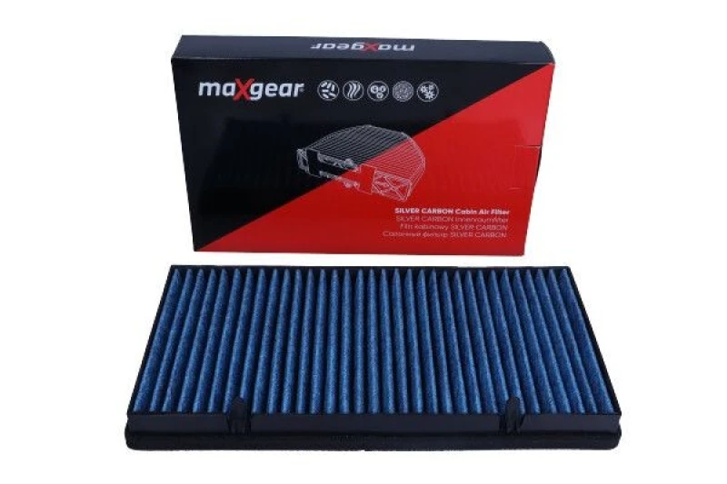 Image of MAXGEAR 26-1837 Pollen filter SILVER CARBON with anti-allergic effect Filter,interior air (424)