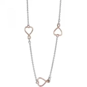 Image of Ladies Guess Two-tone steel/gold plate Amour Necklace