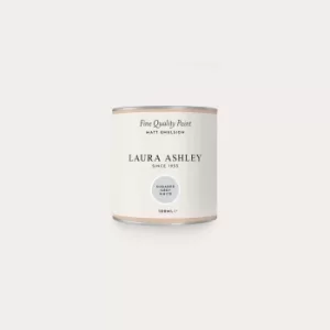 image of Laura Ashley Matt Emulsion Paint Sugared Grey White Tester 100ml