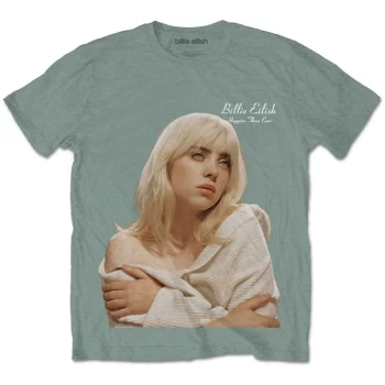 Image of Billie Eilish - Happier Than Ever Unisex Large T-Shirt - Green