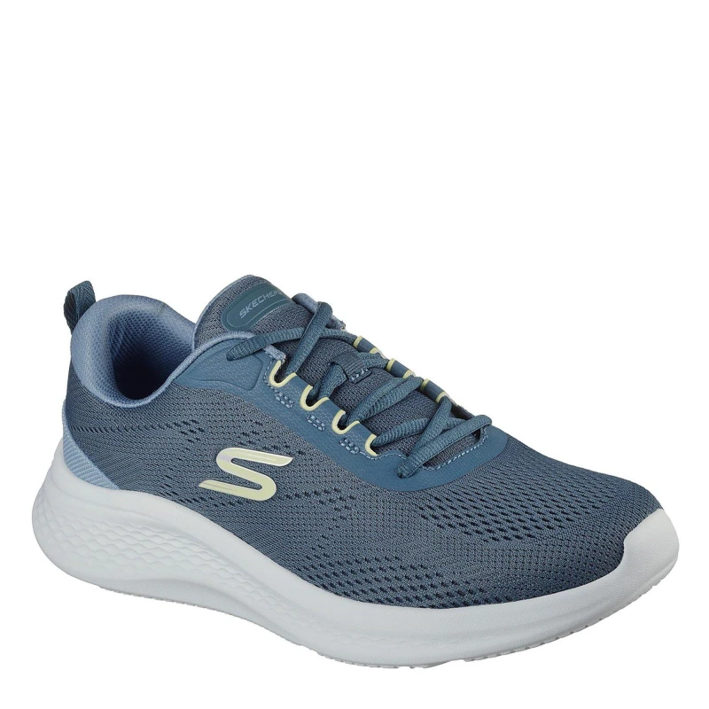 Image of Skechers Engineered Mesh Lace Up Low-Top Trainers Mens Teal male 7 (41)