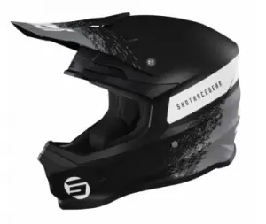 image of SHOT Furious Roll Black Grey Matt Offroad Helmet S