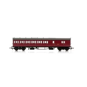 Image of Hornby BR Collett 57' Bow Ended D98 Six Compartment Brake Third (Left Hand) W5507W Era 4 Model Train