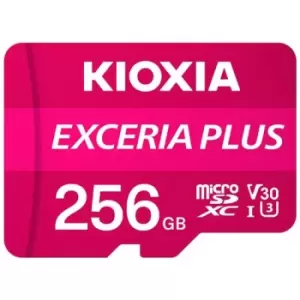 image of Kioxia Exceria Plus 256GB MicroSDXC UHS-I Class 10