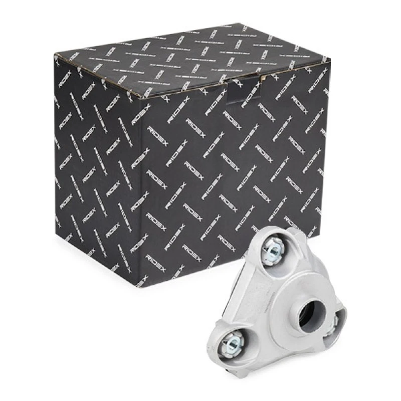 Image of RIDEX 1180S0032 Top strut mount Front Axle Left, without bearing Metal Suspension Strut Support Bearing (1180)