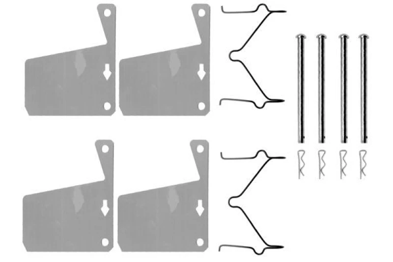Image of Brake pad fitting kit Bosch 1 987 474 071
