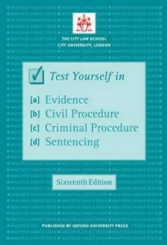 Image of Test Yourself in Evidence Civil Procedure Criminal Procedure Sentencing by The City Law School Paperback