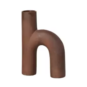 Image of Broste Copenhagen Hector Vase Red Clay