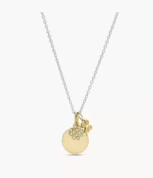 Image of Fossil Women Two-Tone Stainless Steel Pendant Necklace
